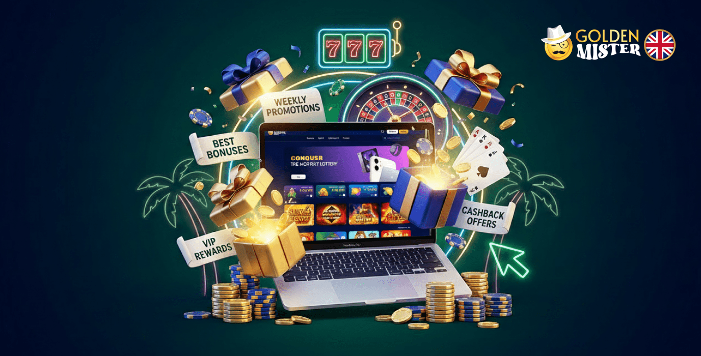 Golden Mister UK online Casino offers various bonuses and promotions