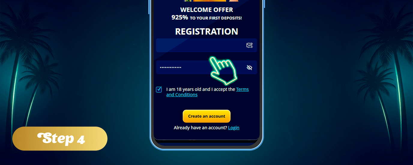 For registration in Golden Mister UK, come up with a username and password