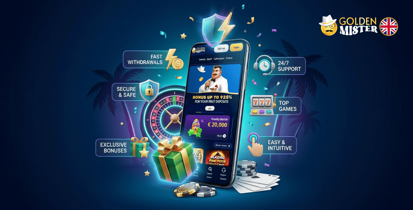 Explore the benefits of the Golden Mister UK app